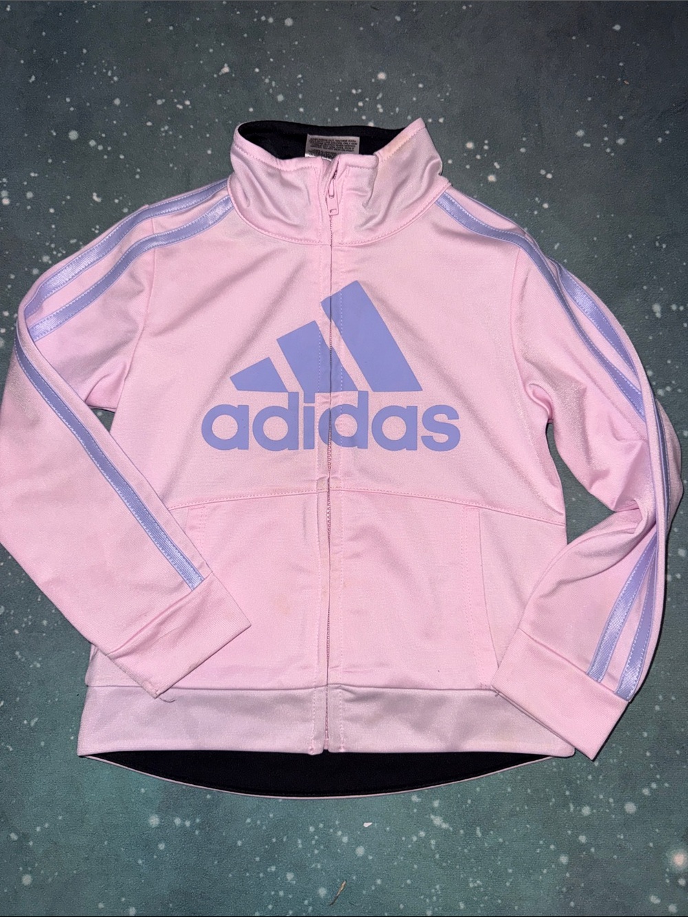 Girls adidas Pink Jacket with Lavender Accents 3t